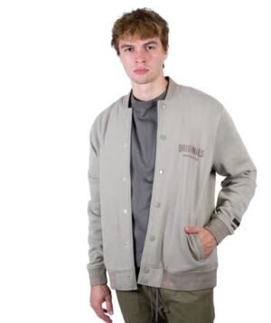 Brooklyn Cloth Flocking Originals Lilac Fleece Bomber Jacket L NWT Sportswear